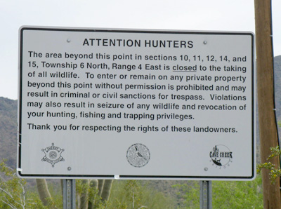 attention hunter sign